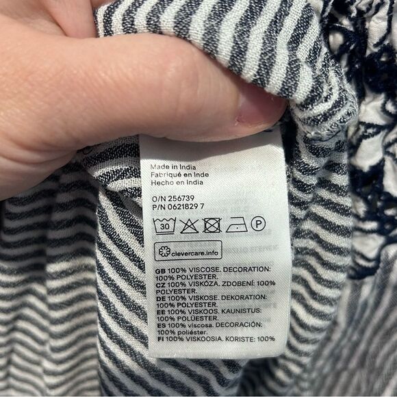 H&M Blue and white striped midi dress Size 8 - Picture 5 of 6